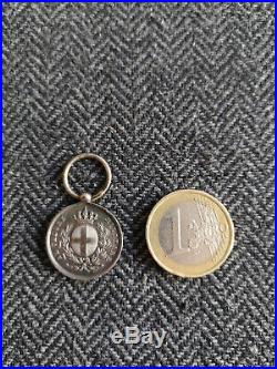 Rare Médaille Valeur Militaire Campagna DI Crimea 1854 Al Valore Militare Sarde