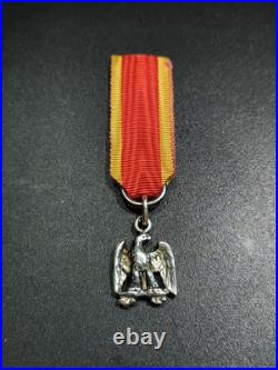 Rare Médaille Vétérans DÉBRIS DE L'EMPIRE Aigle Empire Napoléon Réduction Argent