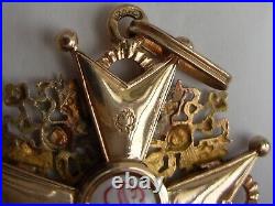 Rare ORDRE DE SAINT STANISLAS en or RUSSIE IMPERIALE