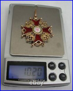 Rare ORDRE DE SAINT STANISLAS en or RUSSIE IMPERIALE