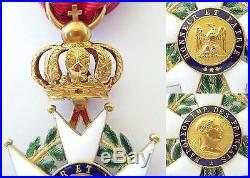 Rare Officier De La Légion D'honneur Présidence 1852 Louis Napoléon Bonaparte Or