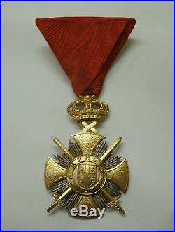 Rare médaille Ordre de l'etoile de KARAGEORGE Serbie 1914 1917