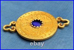 Rare médaille de l'ordre du Pao Hsing (1863/1882), 1ère clas, Or 24 C