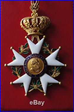 Rare ordre de la Légion d'Honneur Monarchie de juillet étoile de commandeur or