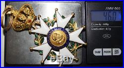 Rare ordre de la Légion d'Honneur Monarchie de juillet étoile de commandeur or
