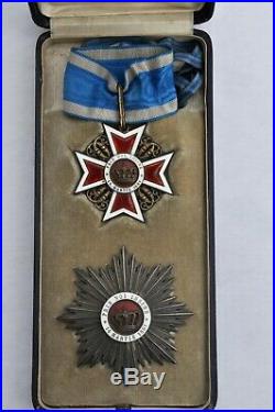 Roumanie Ordre de la Couronne, ensemble de Grand Officier