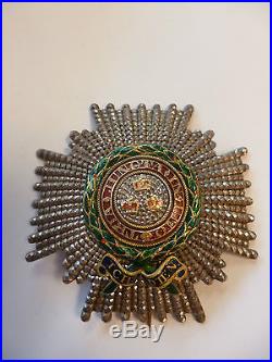Royaume-Uni Plaque Grand Officier Ordre du Bain militaire Amiral Charner 1854