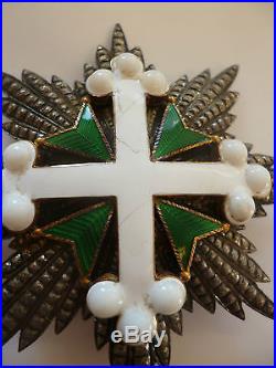 Royaume d' Italie Plaque de Grand Croix de l'Ordre de Saint Maurice et Lazarre