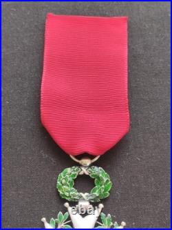 SUPERBE LÉGION D'HONNEUR CHEVALIER ORDONNANCE 1870, 3e RÉPUBLIQUE ARGENT