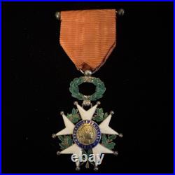 SUPERBE LÉGION D'HONNEUR CHEVALIER ORDONNANCE 1870 3e RÉPUBLIQUE ARGENT, VERMEIL
