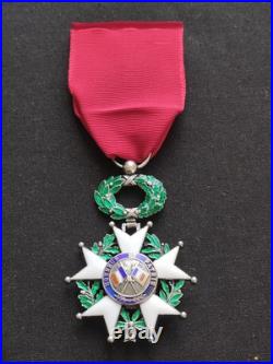 SUPERBE LÉGION D'HONNEUR CHEVALIER ORDONNANCE 1870 3e RÉPUBLIQUE ARGENT, VERMEIL