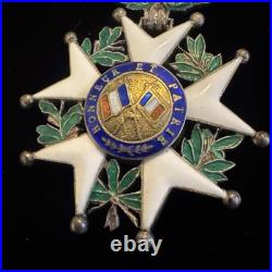 SUPERBE LÉGION D'HONNEUR CHEVALIER ORDONNANCE 1870 3e RÉPUBLIQUE ARGENT, VERMEIL