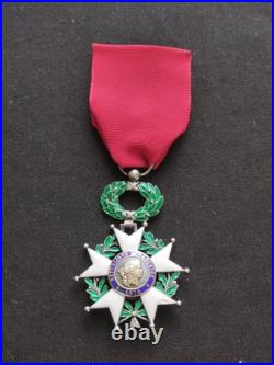 SUPERBE LÉGION D'HONNEUR CHEVALIER ORDONNANCE 1870 3e RÉPUBLIQUE ARGENT, VERMEIL