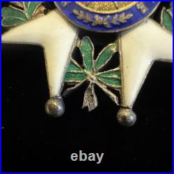 SUPERBE LÉGION D'HONNEUR CHEVALIER ORDONNANCE 1870 3e RÉPUBLIQUE ARGENT, VERMEIL