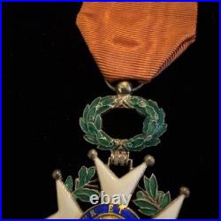 SUPERBE LÉGION D'HONNEUR CHEVALIER ORDONNANCE 1870 3e RÉPUBLIQUE ARGENT, VERMEIL