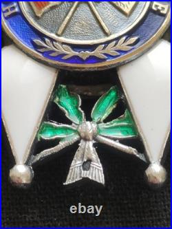 SUPERBE LÉGION D'HONNEUR CHEVALIER ORDONNANCE 1870 3e RÉPUBLIQUE ARGENT, VERMEIL