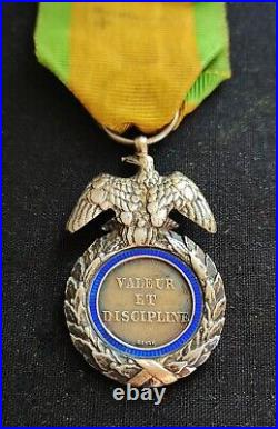 SUPERBE MÉDAILLE MILITAIRE NAPOLÉON III SECOND EMPIRE 19e XIXe SIÈCLE 2ème Type