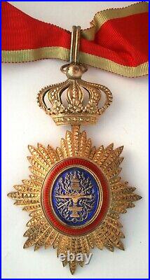 SUPERBE Ordre royal du Cambodge COMMANDEUR médaille Indochine Vermeil CHOBILLON