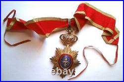 SUPERBE Ordre royal du Cambodge COMMANDEUR médaille Indochine Vermeil CHOBILLON