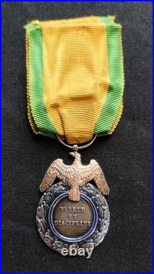 SUPERBE + RARE MÉDAILLE MILITAIRE 1er TYPE PREMIER TYPE, 2 EMPIRE LOUIS NAPOLÉON