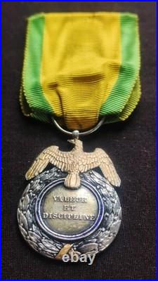 SUPERBE + RARE MÉDAILLE MILITAIRE 1er TYPE PREMIER TYPE, 2 EMPIRE LOUIS NAPOLÉON