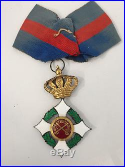 Sarde 0rdre militaire de Savoie Croix de Commandeur Italie