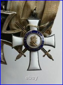 Saxe / Finlande Ordre D'albert Croix De La Liberté Dem Verdienst Ek2