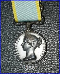 Second Empire médaille britannique de Crimée avec agrafes