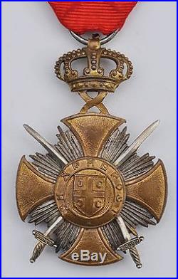 Serbie Odres de Karageorge, croix du mérite de l'ordre, 1914-1918