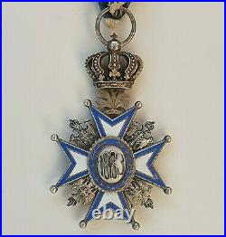 Serbie Ordre de St Sava, chevalier, 2° type, robe rouge