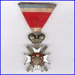Serbie Ordre de la Croix de Takovo 4ème classe 1883/1903