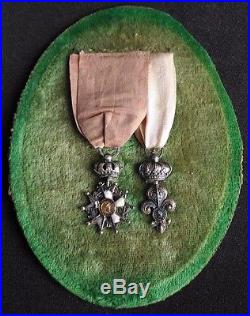 Souvenir historique Congé Absolu Légion d'Honneur 1er Empire et ordre du Lys