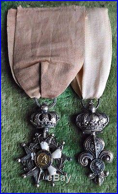 Souvenir historique Congé Absolu Légion d'Honneur 1er Empire et ordre du Lys