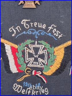 Succession plaque religieuse 180. Régiment d'infanterie Croix de fer 1. + 2