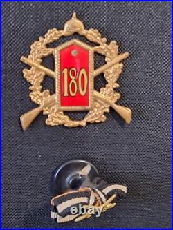 Succession plaque religieuse 180. Régiment d'infanterie Croix de fer 1. + 2