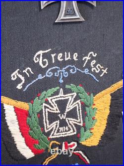 Succession plaque religieuse 180. Régiment d'infanterie Croix de fer 1. + 2