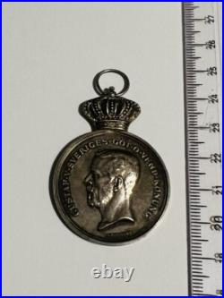 Suede Medaille Gustaf V en argent