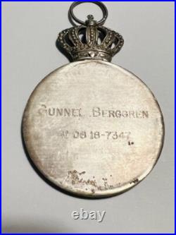 Suede Medaille Gustaf V en argent