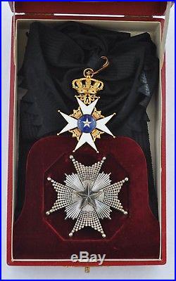 Suède Ordre de l'Etoile Polaire, ensemble de Grand Croix