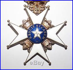 Suede Sveriges Ordre royal de l'Étoile polaire Nordstjärneorden Splendid