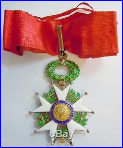 Superbe CROIX DE COMMANDEUR ARGENT VERMEIL LEGION d' HONNEUR IV° REP. ORIGINAL