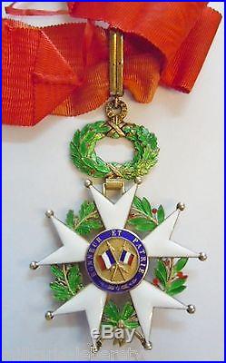 Superbe CROIX DE COMMANDEUR ARGENT VERMEIL LEGION d' HONNEUR IV° REP. ORIGINAL