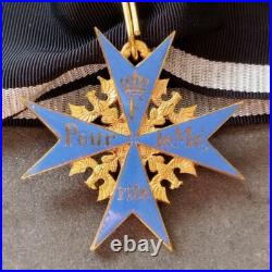 Superbe Croix de l'Ordre Pour Le Mérite Allemand WW1 fabrication ancienne
