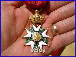Superbe Legion D'honneur Second Empire Avec Ecrin - Officier En Or