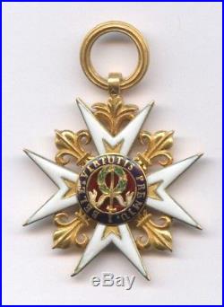 Superbe Ordre Croix De Saint Louis Or