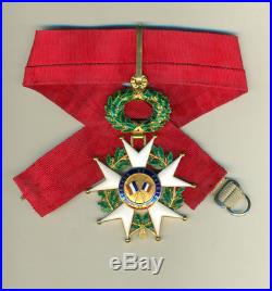 Superbe commandeur en or 18 carats de la Légion d'Honneur en ecrin