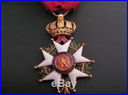 Superbe medaille legion d'honneur second empire en or
