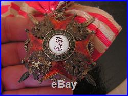 Superbe medaille saint stanislas commandeur a titre militaire russie imperiale