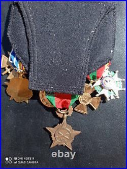 TI Placard de médailles françaises GUERRE 1939 1945 WW2 FRENCH medal