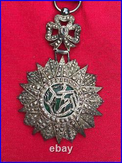 TUNISIE Medaille Decoration Chevalier Ordre NISHAN EL IFTIKHAR Mohamed El Naceur